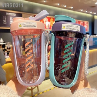 Virgo311 590ml ฟิตเนสกีฬาขวดน้ำ Leakproof Shaker Cup ขวดน้ำดื่มสำหรับกิจกรรมกลางแจ้ง