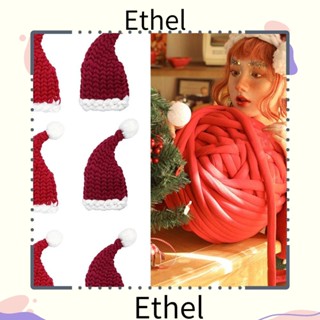 Ethel1 หมวกถัก ลายซานตาคลอส คริสต์มาส สร้างสรรค์ ฤดูหนาว สําหรับเด็ก ผู้ใหญ่