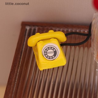 [little.coconut] โมเดลโทรศัพท์จําลอง เฟอร์นิเจอร์ สําหรับตกแต่งบ้านตุ๊กตา