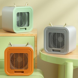  Palm Fun Mini Air Cooler การทำงานที่เงียบเครื่องปรับอากาศตั้งโต๊ะพกพา USB ขับเคลื่อนสำหรับสำนักงานกลางแจ้ง