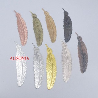 Alisond1 ที่คั่นหนังสือ โลหะ ขนนก สไตล์ย้อนยุค เครื่องเขียน สไตล์ชนเผ่า สวยงาม DIY ทําด้วยมือ สํานักงาน โรงเรียน จัดหา