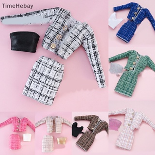 Timehebay ชุดเสื้อผ้าตุ๊กตา แฟชั่น สามชิ้น 30 ซม. 1:6 1 ชุด EN