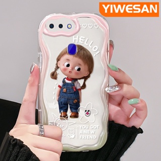 เคสโทรศัพท์มือถือแบบนิ่ม ใส กันกระแทก ลายการ์ตูนเด็กผู้หญิงซน น่ารัก สีสันสดใส สําหรับ OPPO R17 R15 Pro