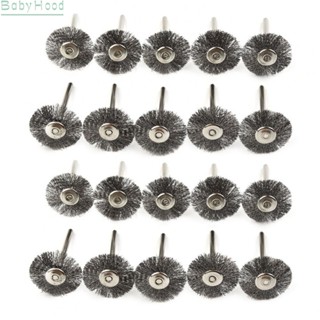 【Big Discounts】Wire Brush T-shaped 20Pcs Polishing Brush Rotary Steel Wire Brass Brush#BBHOOD