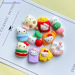 [Beautyoufeel] แผ่นเรซิ่น ลายการ์ตูนแมว Hello Kitty น่ารัก สําหรับตกแต่งสมุดภาพ กิ๊บติดผม รองเท้า งานฝีมือ DIY 5 ชิ้น