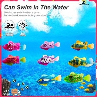 พร้อมส่ง Baby Bathing Simulation Fish Toy Lighting Induction Waterfish Swimming Electronic Simulation Fish amazing_th