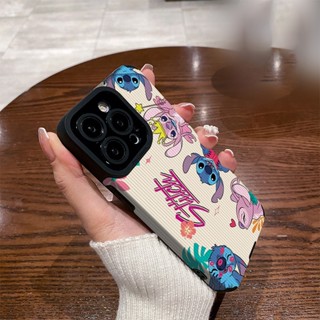 เคสโทรศัพท์มือถือหนัง ซิลิโคนนิ่ม ปิดด้านหลัง แบบเต็ม ลาย Stitch Judy Rabbit Nick Fox น่ารัก สําหรับ iPhone 14 13 12 11 Pro X XR XS Max 6 6s 7 8 Plus | Zd B076