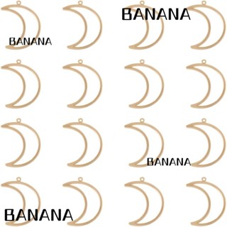 Banana1 จี้สร้อยคอ ต่างหู รูปดวงจันทร์ สีทอง 1.7*2.2 ซม. 30 ชิ้น 30 ชิ้น