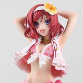 โมเดลตุ๊กตาอนิเมะ LoveLive Maki Nishikino สองมิติ เซ็กซี่ เหมาะกับฤดูร้อน สําหรับตกแต่งโต๊ะทํางาน