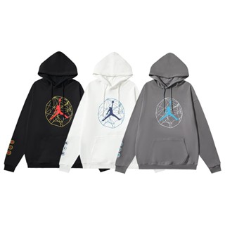 Fashion AIR-JO56468AN เสื้อกันหนาวลําลอง มีฮู้ด พิมพ์ลาย Flying Man พลัสไซซ์ สําหรับผู้ชาย และผู้หญิง