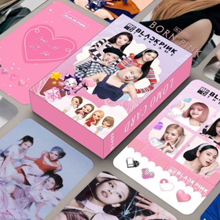 โปสการ์ดอัลบั้ม Black-Pink BORNPINK World Tour Pink VENOM SHUT DOWN Jennie Lisa Rose Jisoo สีดํา สีชมพู จํานวน 60 ชิ้น ต่อกล่อง
