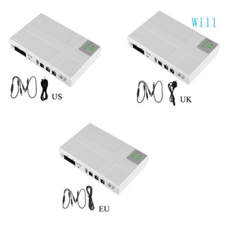 Will พาวเวอร์ซัพพลายแบตเตอรี่สํารอง 10400mAh USB 5V 9V 12V 1A 5 5x2 5 มม. สําหรับเราเตอร์ WiFi ลําโพงกล้อง