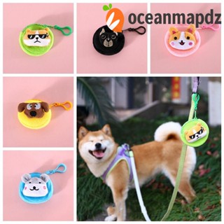 Oceanmapdz กระเป๋าใส่เหรียญ สุนัข ตุ๊กตา มีซิป แบบพกพา กระเป๋าอึสุนัข น่ารัก ขนาดเล็ก สไตล์เกาหลี กระเป๋าสตางค์ผู้ชาย