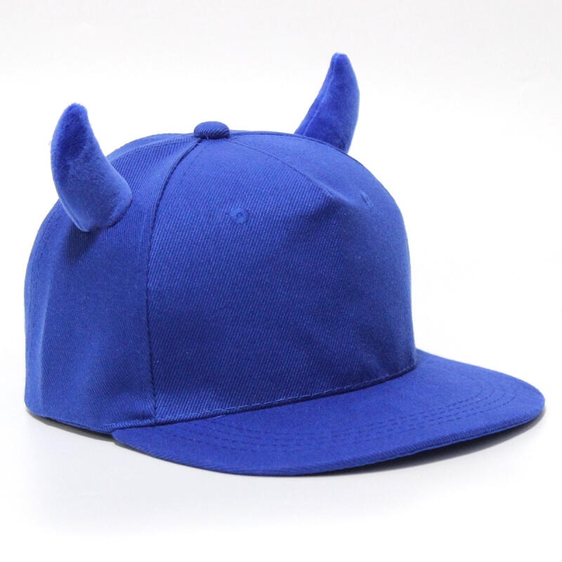 Hip Hop Snapback หมวกสําหรับผู้หญิงผู้ชายแฟชั่นอุปกรณ์เสริม Monster Ear เบสบอลหมวก Devil Horns สีดํากีฬากลางแจ้ง