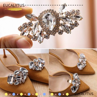 Eutus จี้เข็มกลัด รูปรองเท้าเจ้าสาว สําหรับตกแต่งกระเป๋า (2 ชิ้น) 1 คู่