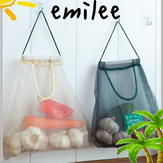 Emilee ถุงตาข่าย แบบแขวน สําหรับเก็บผัก ผลไม้ 3 ชิ้น