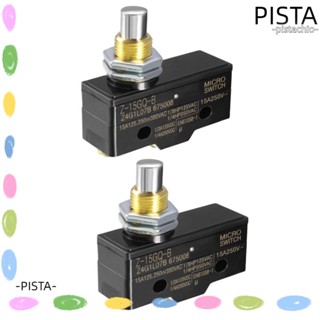 PISTA ขั้วต่อสกรู Z-15GQ-B ไมโครลิมิตสวิตช์ ทองแดง พลาสติก สีดํา แบบพกพา สําหรับช่างไฟฟ้า 2 ชิ้น