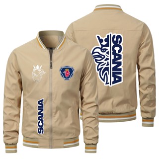 SCANIA LOGO baseball uniform truck outdoor driving zipper thin sports windproof jacket