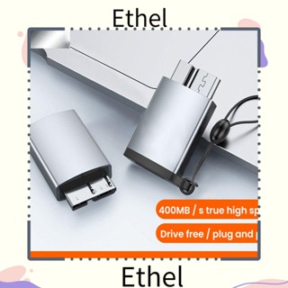 Ethel1 อะแดปเตอร์เชื่อมต่อฮาร์ดดิสก์ Type-C OTG ตัวเมีย เป็นตัวผู้ สําหรับ Note3 S5