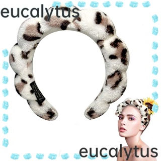 Eucalytus1 ที่คาดผมฟองน้ําถัก สีพื้น เครื่องประดับผม ที่คาดผม แบบบิดเกลียว ที่คาดผมแต่งหน้า ที่คาดผมถัก