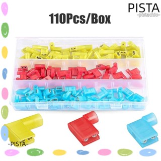 PISTA 110pcs Wire Terminal Connectors, Flag Shaped Spade