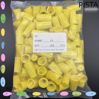 Pista อุปกรณ์เชื่อมต่อสายไฟ PVC P4 แบบพกพา เชื่อมต่อเร็ว 100 ชิ้น