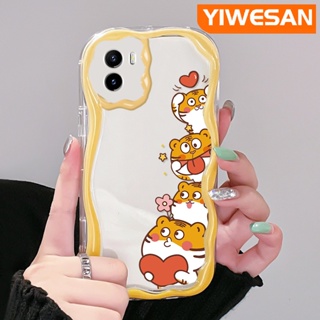 เคสโทรศัพท์มือถือ แบบใส กันกระแทก ลายการ์ตูนเสือนําโชคน่ารัก สีสันสดใส สําหรับ VIVO Y15s Y15a Y01 Y02s