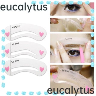 Eucalytus1 ชุดแม่แบบลายฉลุ 24 แบบ สําหรับเขียนคิ้ว แต่งหน้า DIY