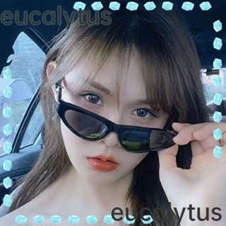 Eucalytus1 แว่นตากันแดด ทรงวงรี สไตล์วินเทจ ป้องกัน UV400 สําหรับผู้หญิง และผู้ชาย