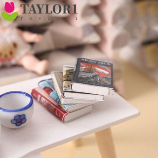 Taylor1 หนังสือจิ๋ว สเกล 1:12 สไตล์ยุโรปวินเทจ สําหรับบ้านตุ๊กตา DIY