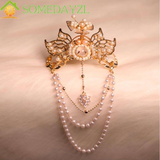 Somedayzl เครื่องประดับผม กิ๊บติดผม ประดับพู่ สไตล์จีนโบราณ ฮั่นฝู หรูหรา