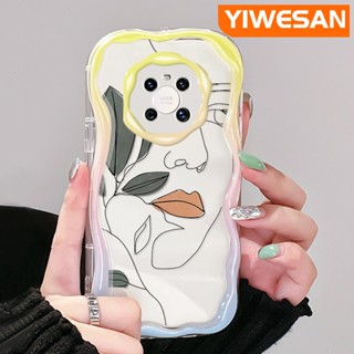 เคสโทรศัพท์มือถือ ซิลิกาใส แบบนิ่ม กันกระแทก ลายครีม สําหรับ Huawei Mate 30 Pro Mate 40 Pro P30 Pro P40