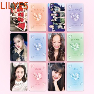 Lilyescub โปสการ์ด พิมพ์ลาย Blackpink สไตล์เกาหลี สําหรับห้องนอน 6 ชิ้น ต่อชุด