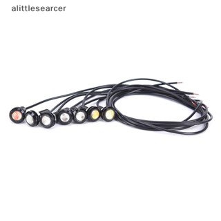 Alittlesearcer ไฟตัดหมอก LED DRL 9W 12V 18 มม. สีแดง สําหรับรถยนต์