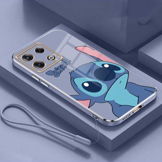 เคสโทรศัพท์มือถือ ซิลิโคนนิ่ม ขอบตรง ลายมอนสเตอร์ Stitch ตลก สําหรับ infinix Note 30 Pro 5G 30i Note30 VIP Hot 30 Play