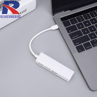 [rememberme.th] ฮับ USB 2.0 LAN RJ45 อีเธอร์เน็ต USB 3 พอร์ต ความเร็วสูง สําหรับ Macbook แล็ปท็อป