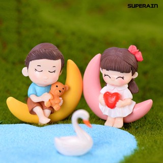 (super) ตุ๊กตาเรซิ่น รูปบอนไซ ขนาดเล็ก สําหรับตกแต่งสวนบอนไซ 2 ชิ้น