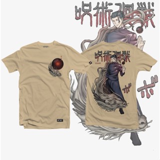 เสื้อยืดแขนสั้นลําลอง พิมพ์ลายกราฟฟิคอนิเมะ Jujutsu Kaisen Suguru Geto พลัสไซซ์ แฟชั่นสําหรับผู้ชาย และผู้หญิง