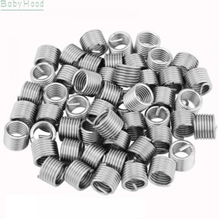 【Big Discounts】50PCS Wire Thread Insert Screw Bushing M5*0.8*2D Thread Repair Stainless Steel#BBHOOD