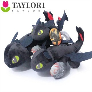 Taylor1 ตุ๊กตาฟิกเกอร์อนิเมะ How To Train Your Dragon 3 Dragon 20 27 35 ซม. สีดํา สีขาว