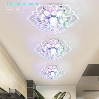 Trillioncatalpa โคมไฟระย้า LED 9W คริสตัล สไตล์โมเดิร์น 20 ซม. สําหรับติดเพดาน ห้องโถง
   Th