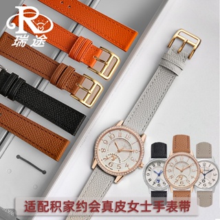 สายนาฬิกาข้อมือ หนังวัวแท้ อุปกรณ์เสริม สําหรับ Jacks Date Q35 Flip Moon Phase Master Series Cowhide Strap Accessories 16