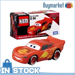 [ของแท้] Takara Tomy Disney Tomica Pixar Cars C-34 Lightning McQueen Diecast (การเดินทางบนท้องถนน)