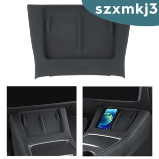 [Szxmkj3] อะไหล่แผ่นคอนโซลกลางรถยนต์ สีดํา สําหรับ Tesla Model Y