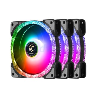 FAN CASE 12CM TSUNAMI DIAMOND K ARGB (BLACK,PACK3)