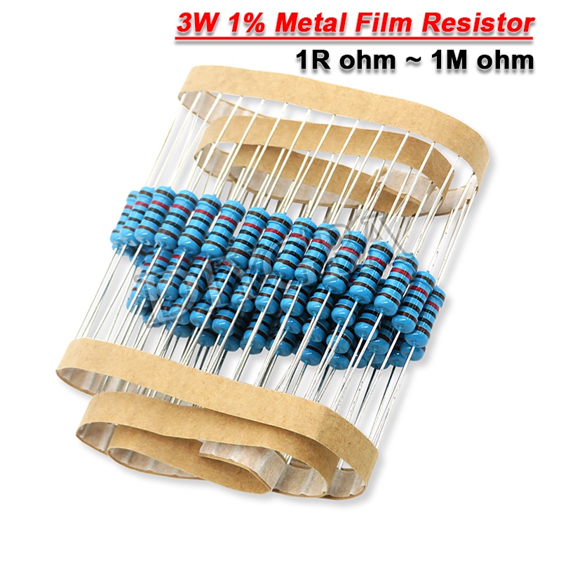 ตัวต้านทานฟิล์มโลหะ 1W 10R 22R 47R 100R 330R 470R 1K 4.7K 10K 22K 47K 100K 330K 470K Om 22R-2.4K 20 