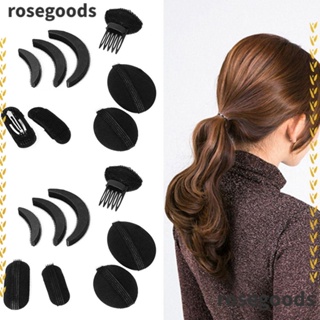 Rosegoods1 แผ่นฟองน้ําพัฟ เพิ่มวอลลุ่มผม สําหรับผู้หญิง 8 ชิ้น