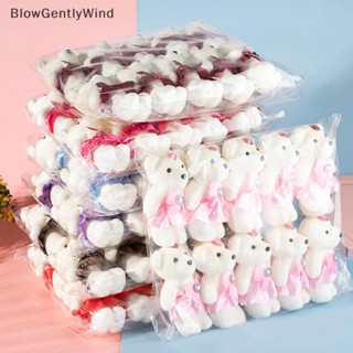 Blowgentlywind โมเดลช่อดอกไม้ หมี คู่รัก สําหรับตกแต่งงานแต่งงาน 10 ชิ้น BGW