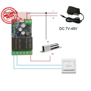 สวิตช์เชื่อมต่อ WiFi 2CHOn ปิด 48V USB5V 12V 24V DC7V D9A2