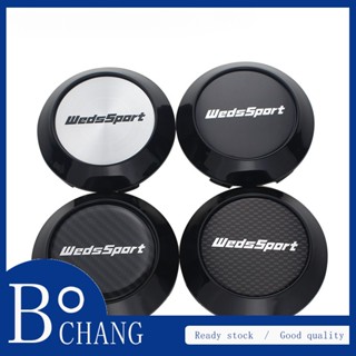 Bc ฝาครอบดุมล้อรถยนต์ WEDSSPORT LOGO เส้นผ่าศูนย์กลางล้อ 63 มม. 70 มม. 4 ชิ้น